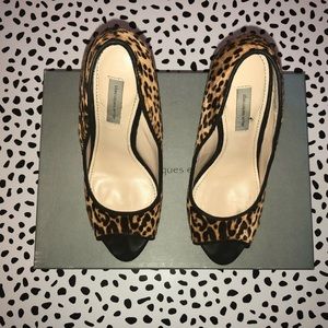 CLASSIQUES ENTIER Leopard Peep Toe